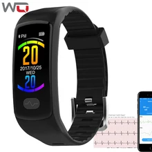 WQ E07 ECG Smart Bracelet ECG PPG Fitness Tracker Blood PressureWatch Support HRV Report Test Activity Tracker ECG Smartband