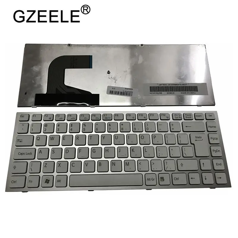 

GZEELE US laptop Keyboard for Sony Vaio VPC-S VPCS VPCS115EC VPCS128EC PCG-51111T PCG-51111W PCG-51411N white