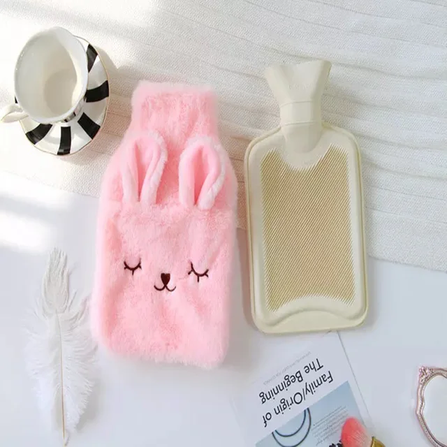 2017 New Creative Cute Cartoon Rabbit Hot Water Bottle Bag Safe And Reliable High-quality Rubber Washable Household Warm Items