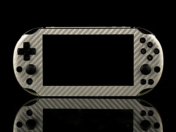 

Silver Carbon Fiber Vinyl Skin Sticker Protector for Sony PS vita 2000 PSvita PSV 2000 skins Stickers for PSV2000