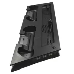 Охлаждения подставка с вентилятором с USB Зарядное устройство Порты держатель для PS4 Slim консоли контроллеры #1
