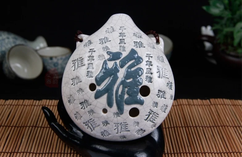 6 отверстий Ocarina Alto F/AF китайские керамические музыкальные инструменты украшения