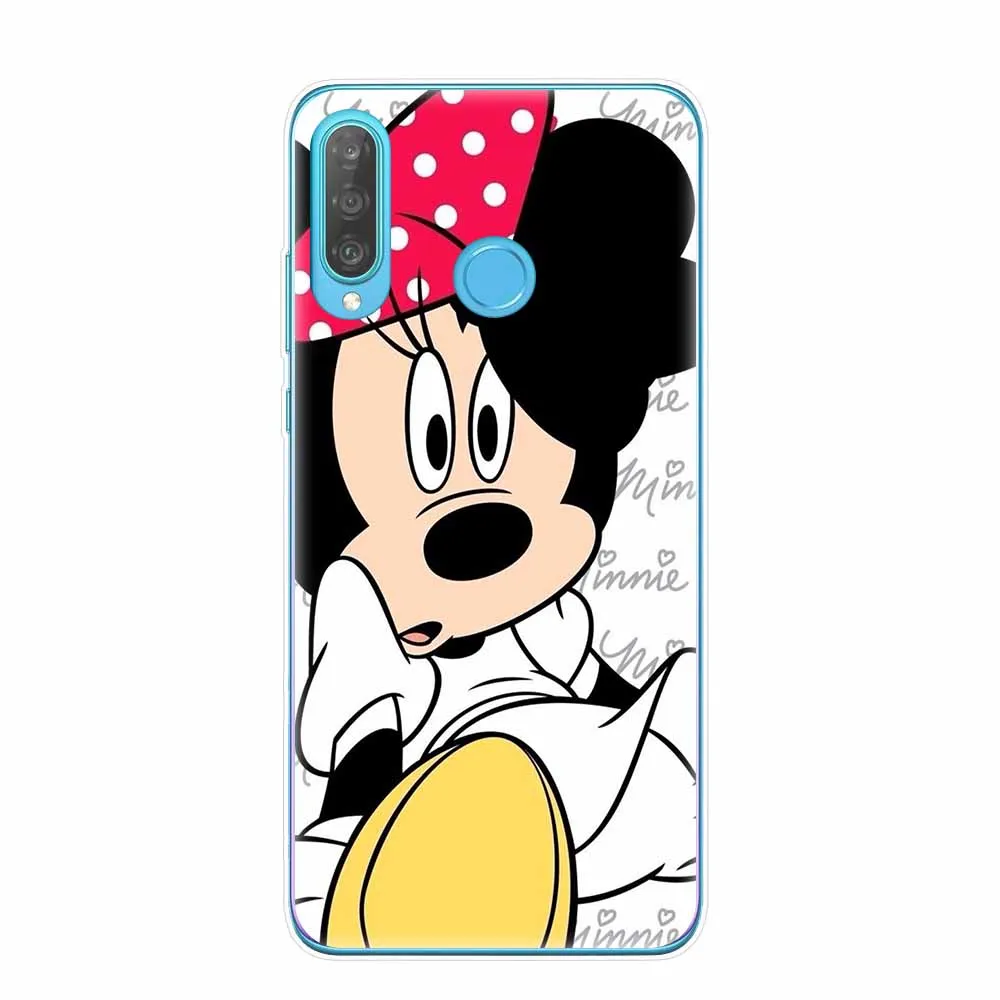 T6264 Чехол для телефона, чехол для huawei P30 P20 Pro Lite, милая задняя крышка с Минни Маус для Fundas huawei P10 P9 P8 Lite, мягкий ТПУ чехол s Shell - Цвет: T6264