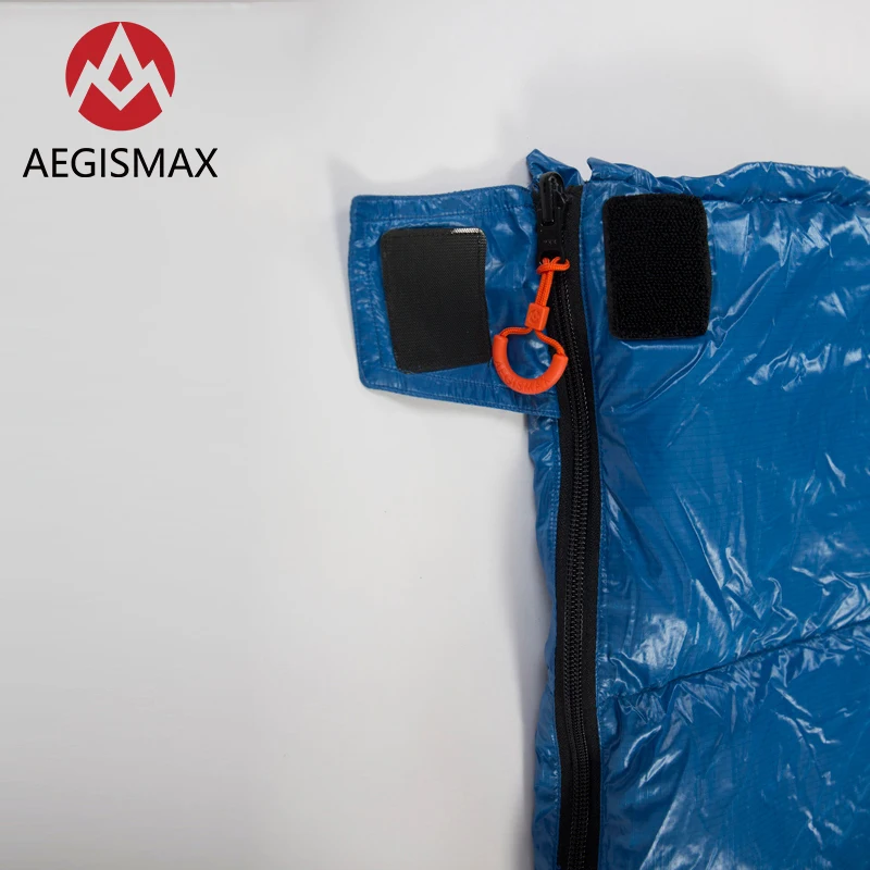 AEGISMAX SPIII ультра-легкая водонепроницаемая спальная сумка на белом утином пуху для взрослых, Демисезонный конверт, нейлоновый спальный мешок