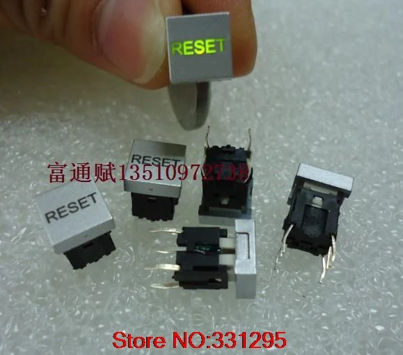 

1PCS Light touch switch button PB61411L green light with cap 7.5MM
