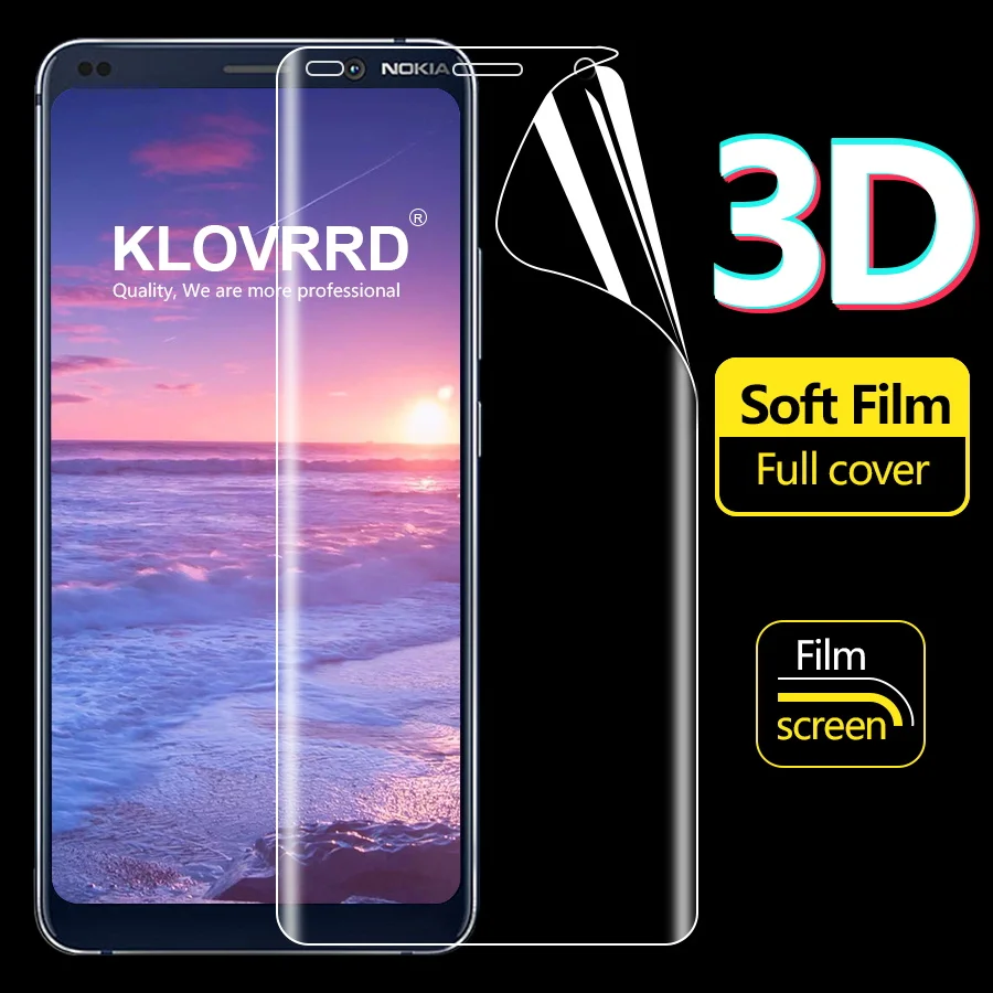 

Screen Protector For Nokia 9 PureView Hydrogel Film Sticker For Nokia 9 Pure View Screen Protector Soft Full Cover