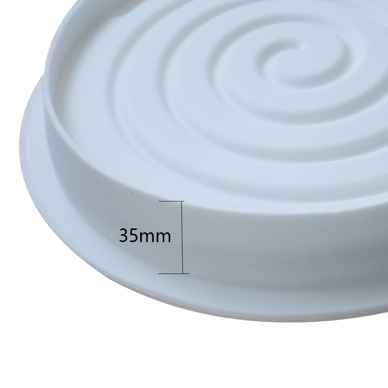 NEW Spiral Ripple Round Cake Mold For Baking Home Party Forms Cream Silicone Mould Mousse DIY Baking Cookie Fondant Bakery