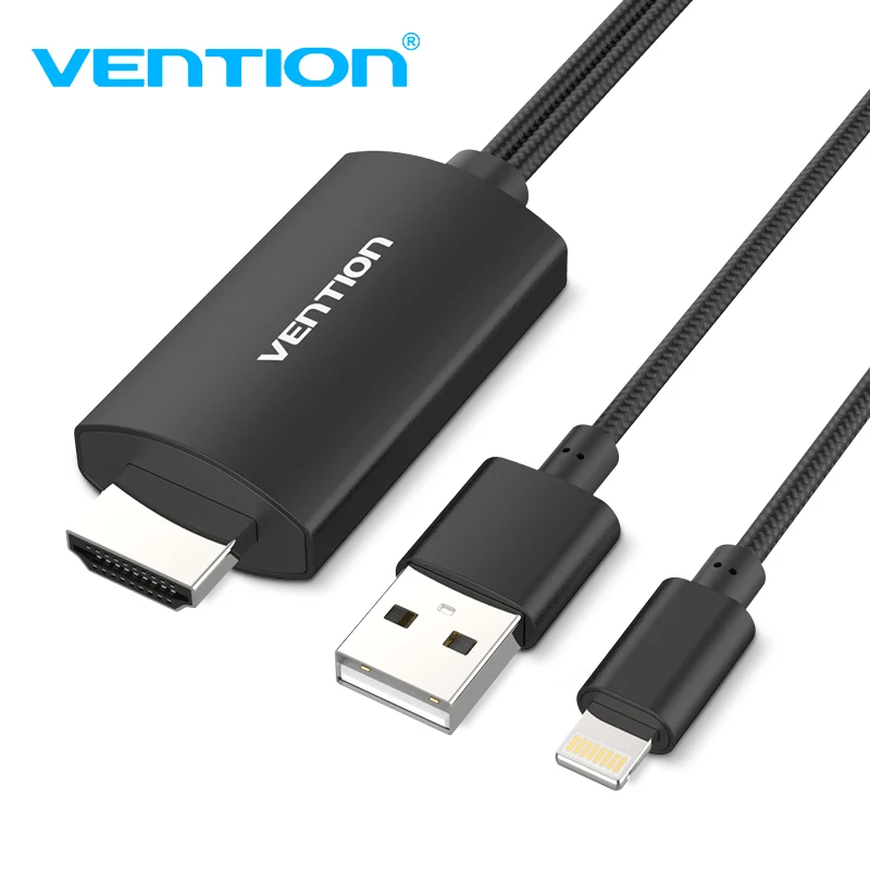Vention 8-контактный HDMI конвертер 1080P HDMI кабель для iPhone X XS 8 Plus IOS поддержка HDTV цифровой адаптер для Ligntning в HDMI