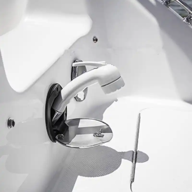 Stainless Steel Transom Shower Kit With 8' Nylon Hose For Marine Boat