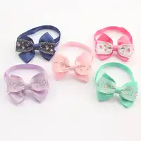 Armi store Handmade Floral Ribbon Dog Tie Bow Ties For Dogs 6031029 Pet Boutique Accessories