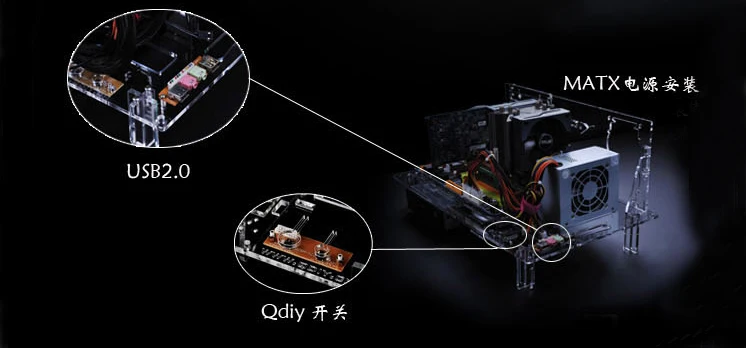 DIY PC тестовая скамейка открытая рамка чехол для компьютера ITX ATX MATX материнская плата разгон водяное охлаждение USB2.0 PCI видеокарта