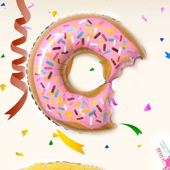 

Kids Party Cartoon Hats Donut Shaped Balloon Hat Toys Hat Balloon Happy Birthday Toys Gift Decoration Party Hats Cartoon