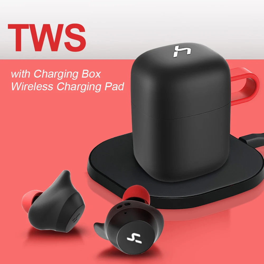 

HAVIT G1 Bluetooth Earphone TWS True Wireless Stereo Earphone with Mic Wireless Charger Bluetooth 5.0 Earbuds Headset