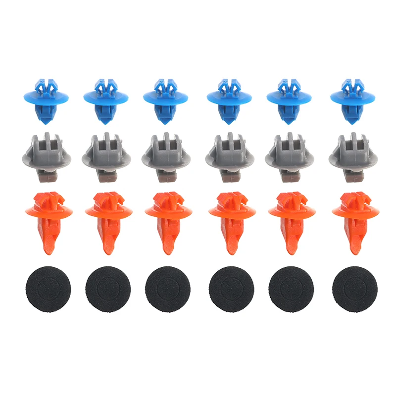 

30 Pcs/ Lot Mixed Front Door Trim Panel Rivet Clips Fasteners For Toyota Prado 120 4Runner /FJ Cruiser Highlander RAV4