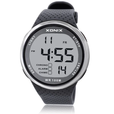 Хит! Топ мужские спортивные часы водонепроницаемые 100 м Многофункциональные цифровые часы для отдыха на открытом воздухе для плавания и дайвинга светодиодный наручные часы Montre Homme