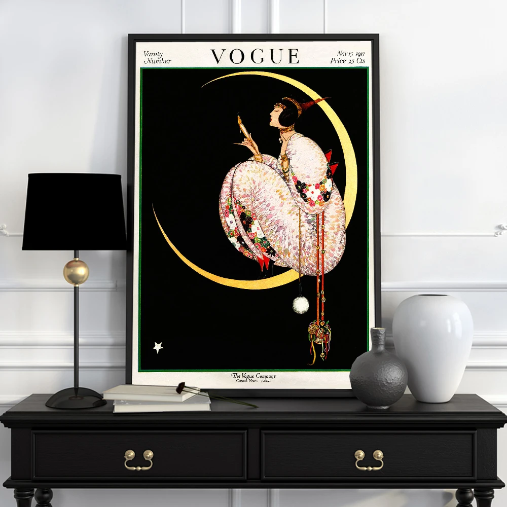 

Wall Art HD Prints Home Decoration Magazine Cover Vintage Nordic Poster Pictures Modern Canvas Paintings For Living Room Artwork