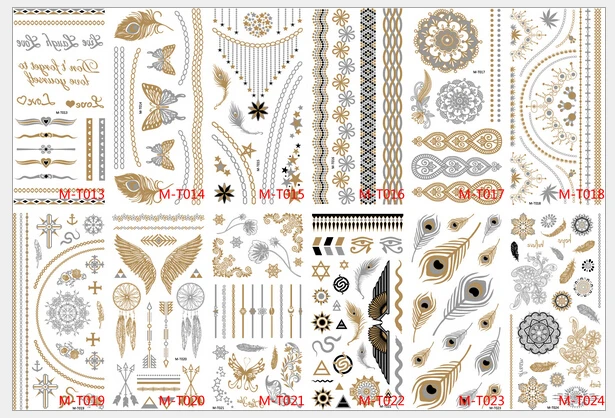 8PCS Beautiful Cute Water Transfer Tattoos Body Art Makeup Cool 3D Waterproof Temporary Tattoo Stickers For Girls Man Tatouage (22)