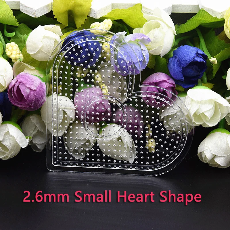 4pcs/set 2.6mm Hama Beads Pegboard Jigsaw Puzzle Perler Beads Diy Transparent Shape Puzzle Template