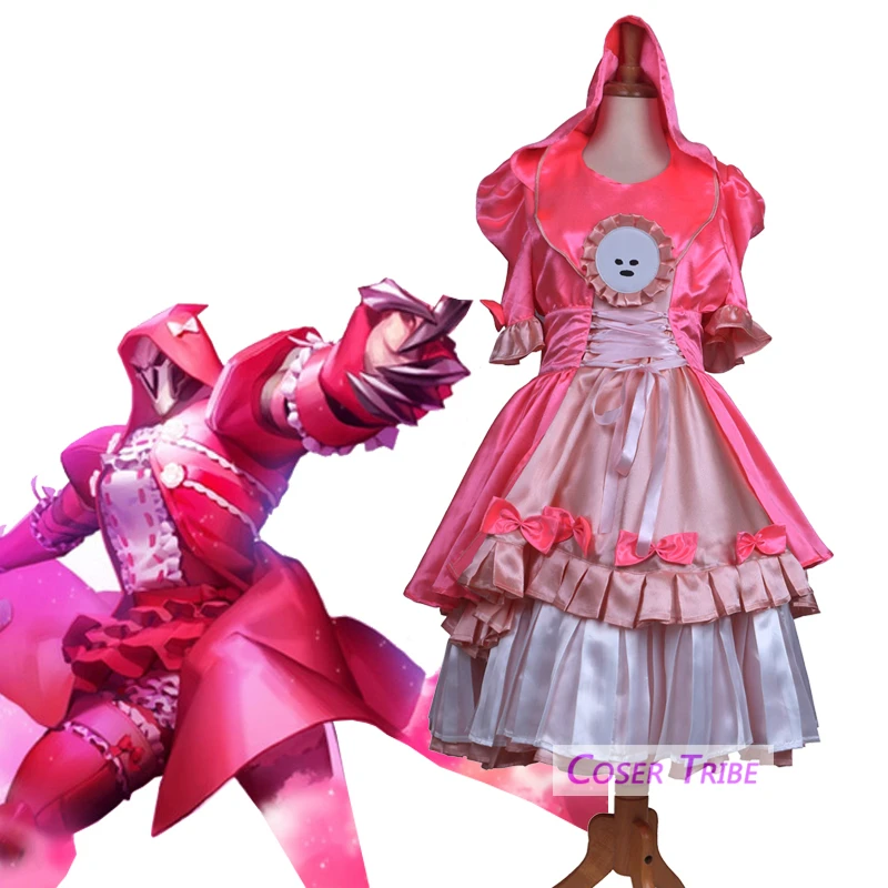 

[STOCK] 2018 Game OW Reaper Gabriel Reyes Transsexual Lolita Dress Cosplay Costume Full Set For Halloween Free Shipping New.