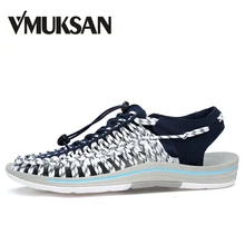 VMUKSAN/мужские сандалии; летняя дышащая мужская пляжная обувь; коллекция года; модная мужская обувь для отдыха; удобная повседневная дизайнерская обувь; размеры 38-45
