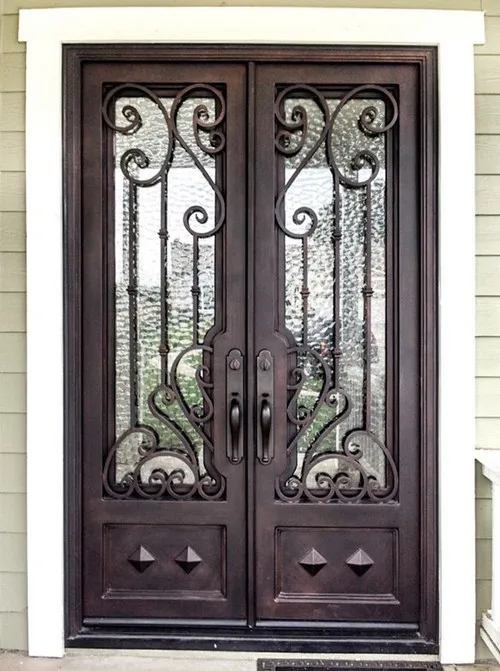 Hench 100 Steel Metal Iron Wrought Iron Glass Door Inserts Iron Entry Door Iron Doorsentry Doors Aliexpress