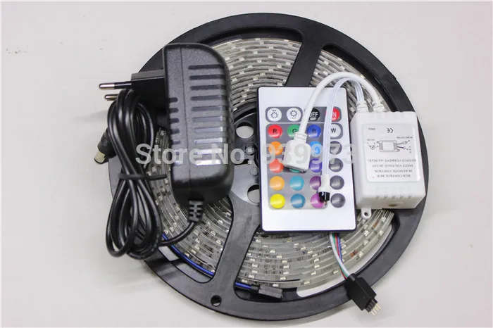 

3528LED Flexible StripRGB/ red /green/blue /yellow/ white/warm white/ 60led /meter waterproof DC12V 5m/lot+adapter free shipping