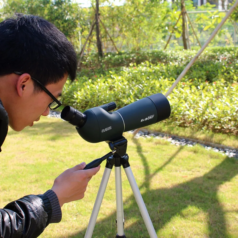 SV28 20-60x60 الإكتشاف نطاق التكبير أحادي الصيد تلسكوب Birdwatch و العالمي الهاتف محول جبل للماء SVBONY F9308 SV28 20-60x60 الإكتشاف نطاق التكبير أحادي الصيد تلسكوب Birdwatch و العالمي الهاتف محول جبل للماء SVBONY F9308