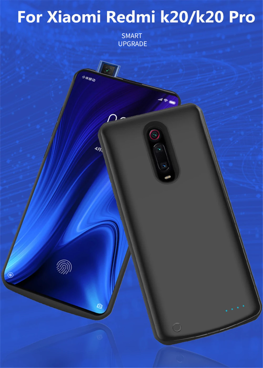 NTSPACE 6500 мАч зарядное устройство чехол для Xiaomi Redmi K20 Pro Портативный Путешествия зарядки Банк питания чехол для Redmi K20 power Case