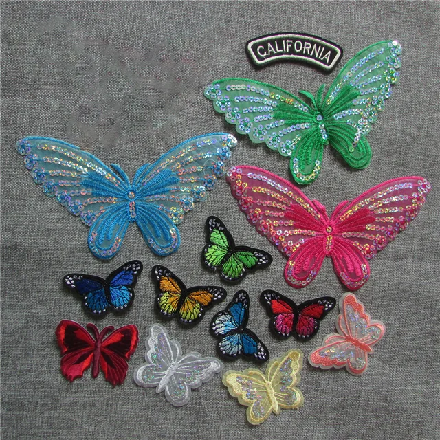 new arrive butterfly patches Iron On Patch Embroidered Applique Patch