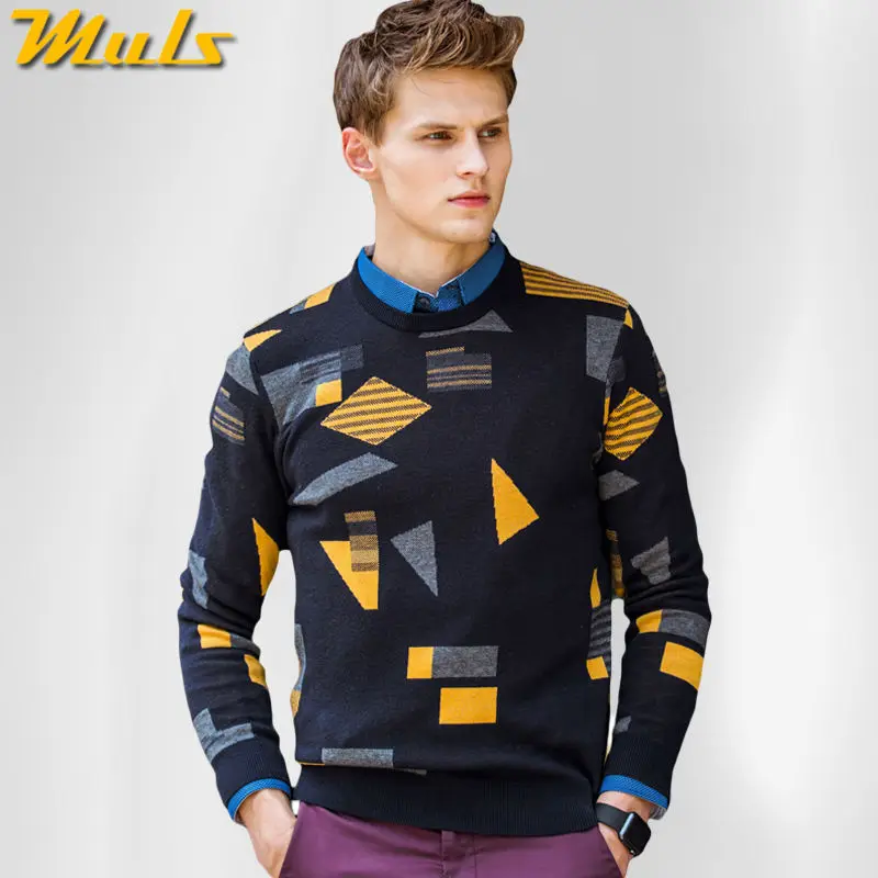 Woolen sweater men winter man pullover jumper Autumn male