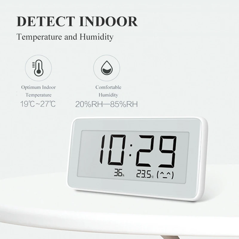 Xiaomi Mijia BT4.0 Wireless Smart Electric Digital clock Indoor&Outdoor Hygrometer Thermometer LCD Temperature Measuring Tools