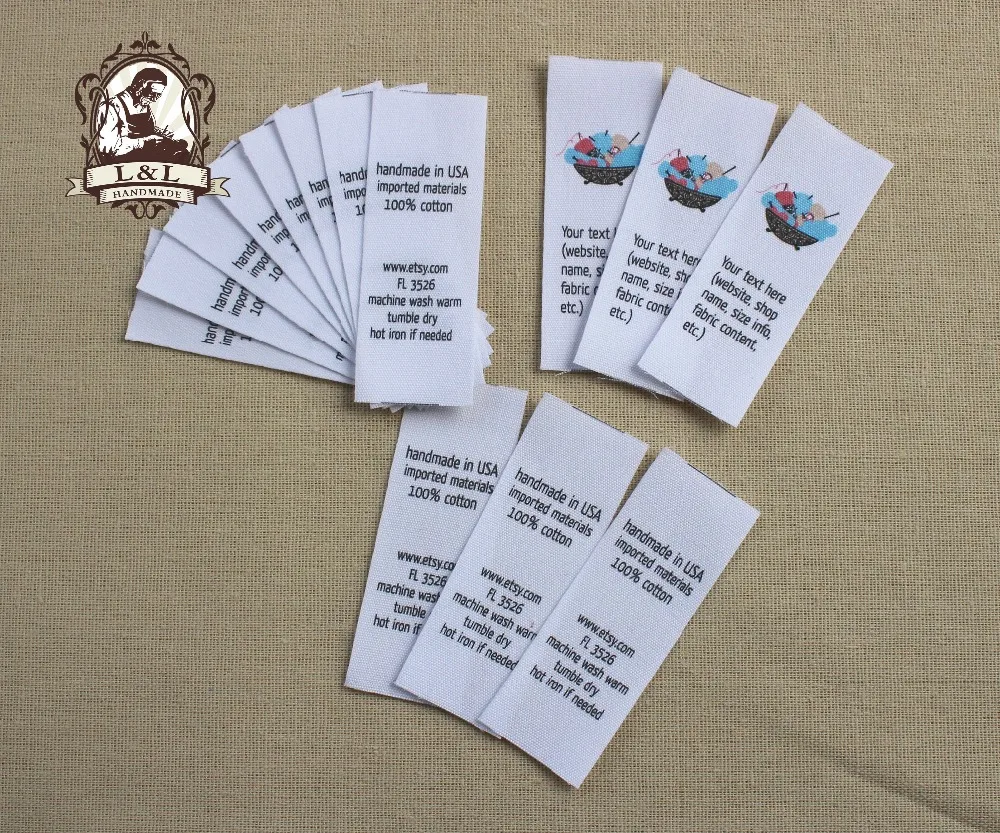 labels clothing sewing tags label care folded ribbon cotton sew garment