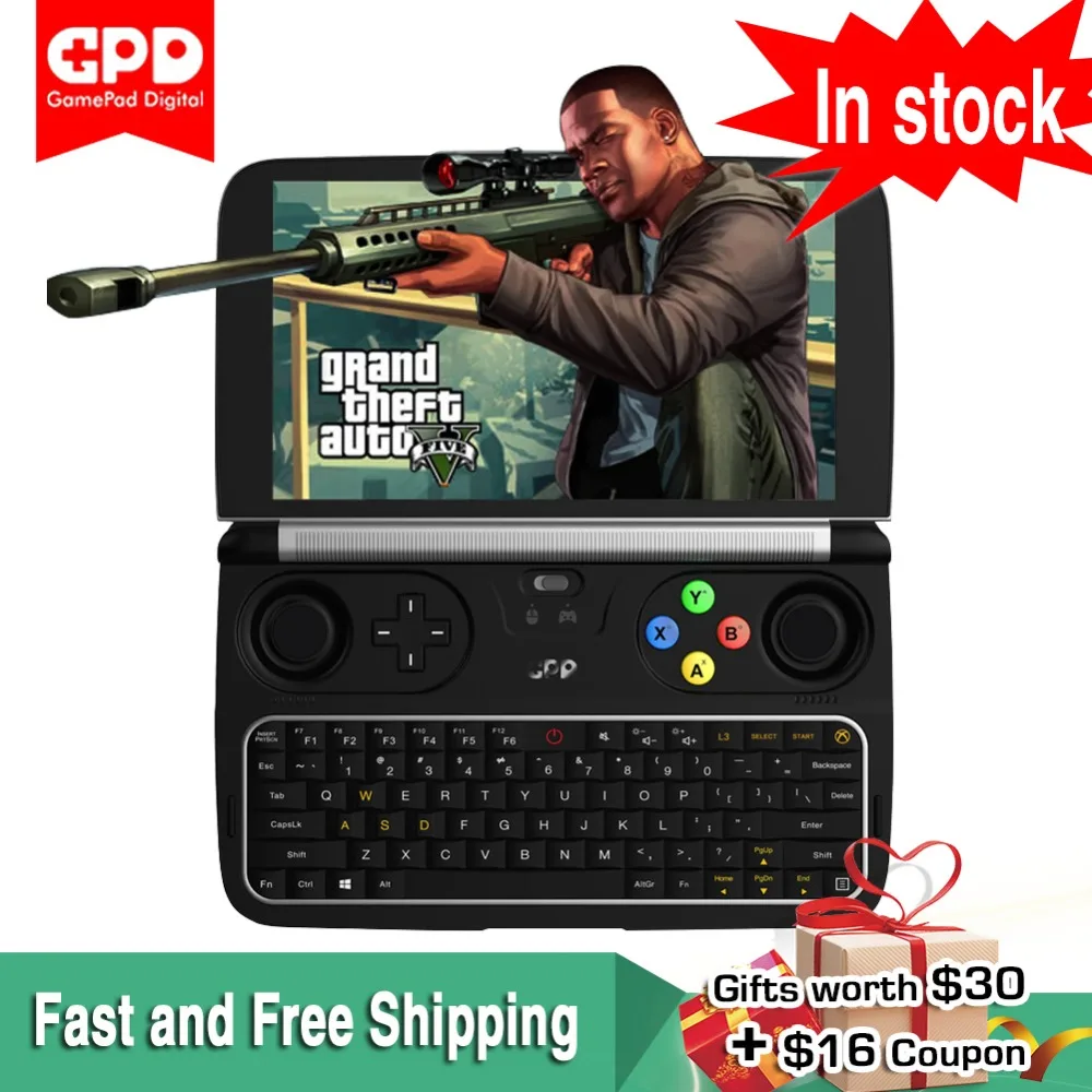 Новый GPD WIN 2 WIN2 геймпад ноутбук планшетный ПК 6 &quotпроцессор M3 7y30 портативная