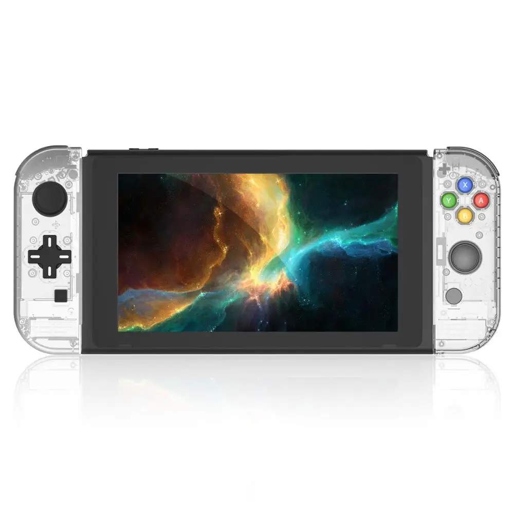 Полный Набор сменных корпусов для игровой консоли kingd Switch NS - Цвет: Clear whole set