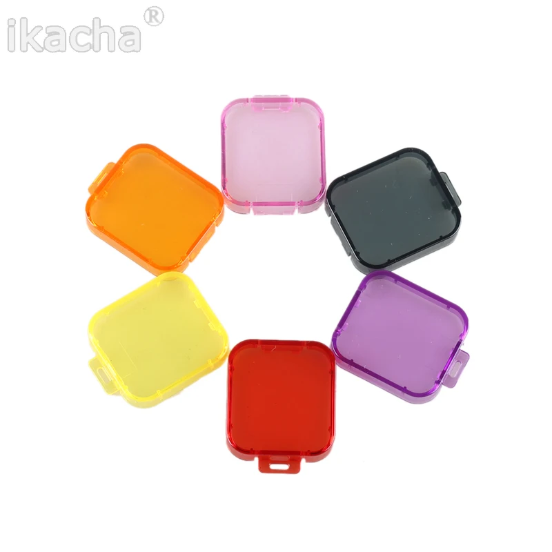 6 Pcs lot Gopro Hero 5 Filters Lens Cap Diving Go pro Hero 5 Lens Filter