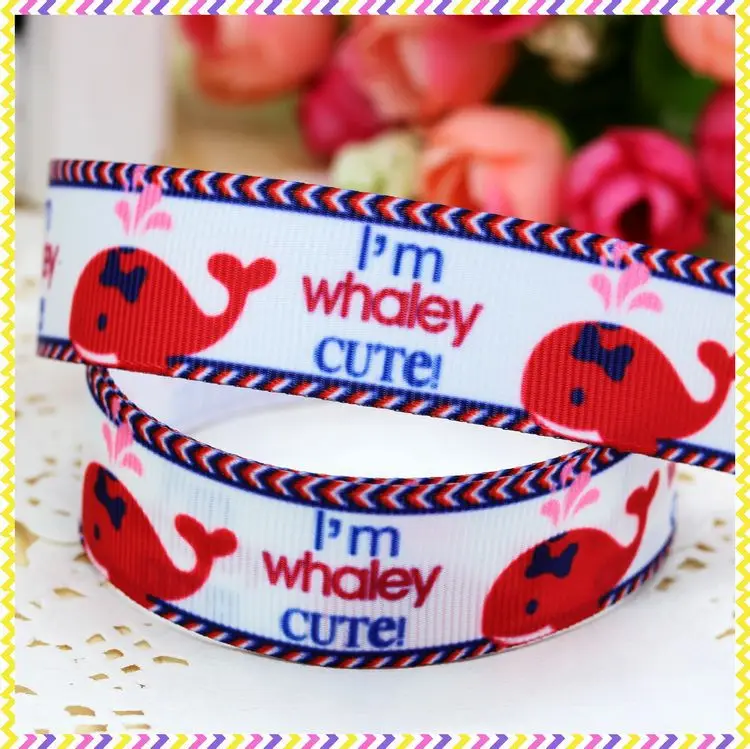 

7/8'' Free shipping i am cute printed grosgrain ribbon headwear hair bow diy party decoration wholesale OEM 22mm B492