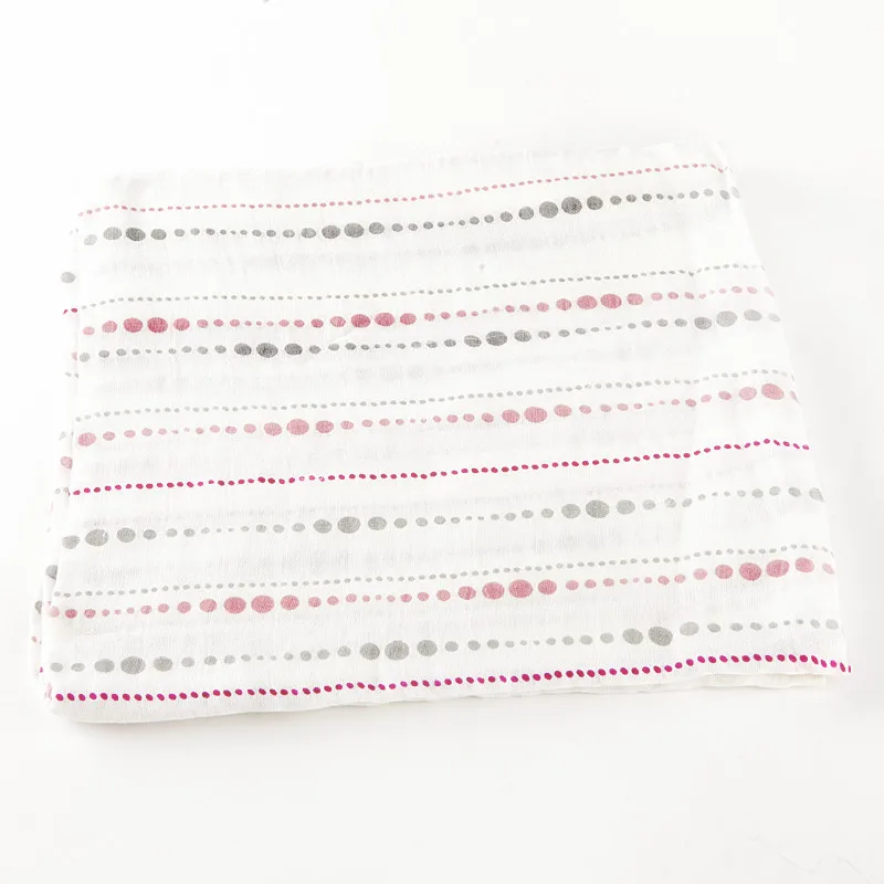 Детское Пеленальное Одеяло, хлопковое детское муслиновое одеяло для новорожденных, бамбуковое муслиновое одеяло, пеленки для новорожденных - Цвет: NO3