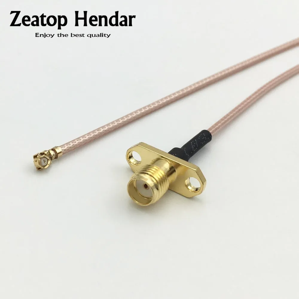 

1Pcs IPX U.fl IPEX to SMA Female 2 hole Flange Mount Panel Jack RG178 Coax Pigtail Cable Connector 5CM 10CM 15CM 20CM 30CM 50CM