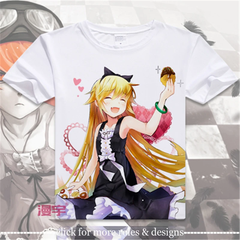 Костюм для косплея Bakemonogatari Monstory Monogatari senjougaхара Hitagi из ткани унисекс футболка с