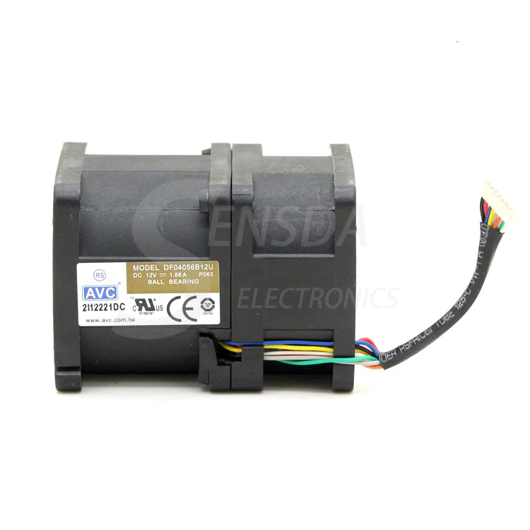 Вентилятор охлаждения для сервера AVC 4056 DF04056B12U 4 см 12В 1.88A с напорным ветром 1U|1u server
