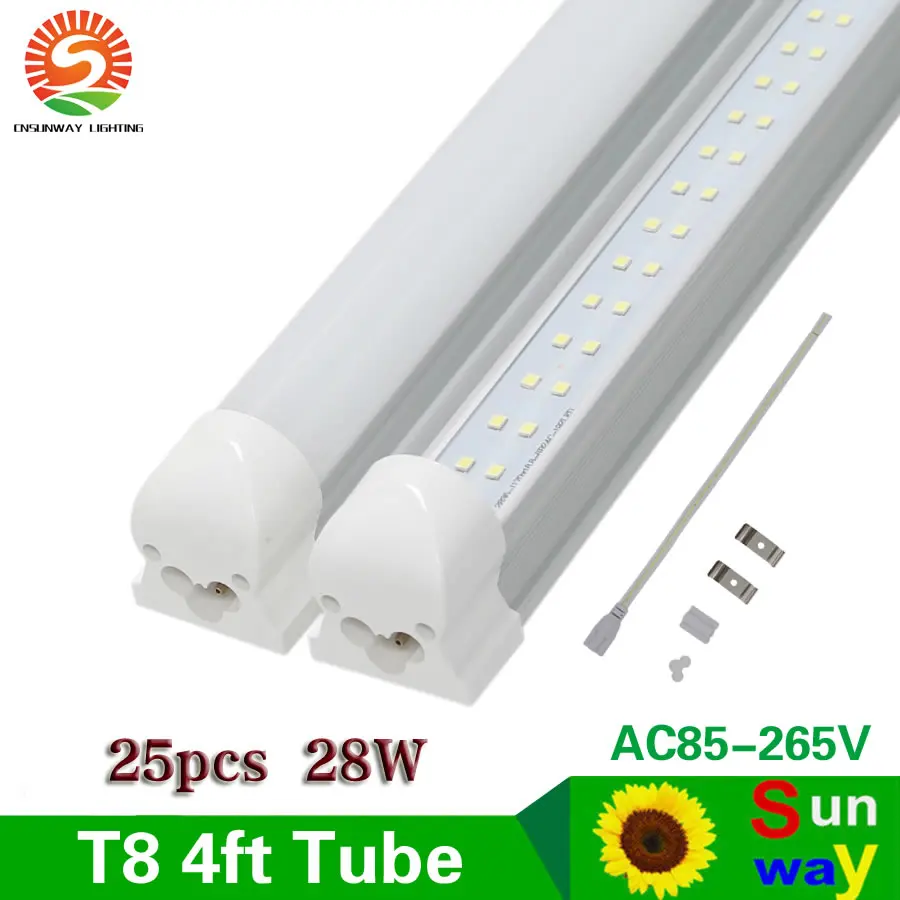 SUNWAY 4ft Led Tube Lights T8 Integrated 120cm 4 ft Led Tube Light With