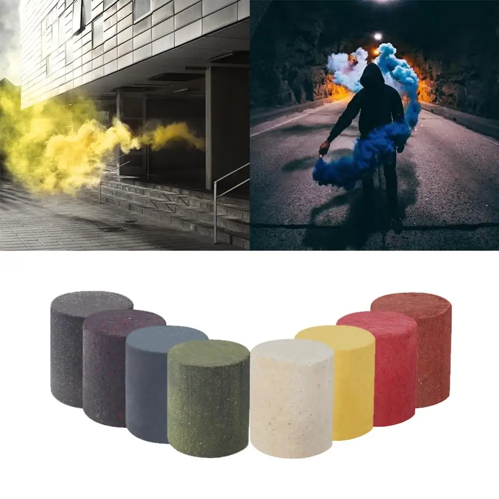 

Smoke Cake Maker Colorful Spray Smoke Effect Show Round Bomb Movie Party Stage Studio Photography Props Magic Light Fog