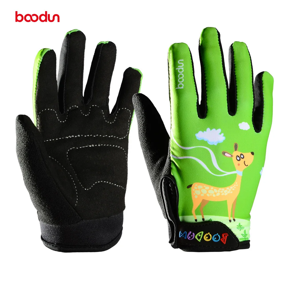 BOODUN New Autumn Children Cycling Gloves Boys Girls Riding Bike Gloves
