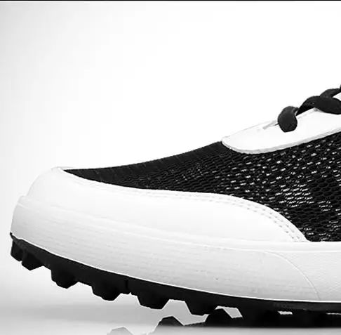 Pgm النمط الجديد في الصيف عالية الجودة الرجال أحذية الجولف الترا ضوء تنفس لا تجعد صافي قماش أحذية التدريب المهني حذاء