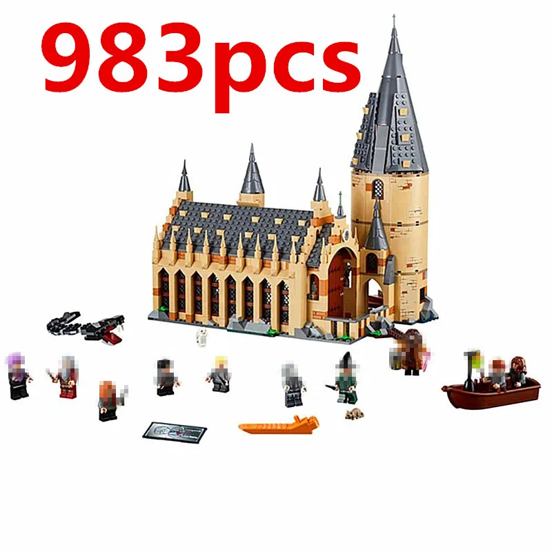 Movie Series Herry Potter Hogwarts Castle with Legoingly Building Blocks Bricks Kits Compatible With legr