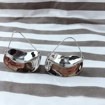 

Huge Popular Copper Circle Pair fashion Show Stripes Stud Earring Twisted Earrings Kolczyki Kupe Boucle Oreille Oorbel Ohrringe