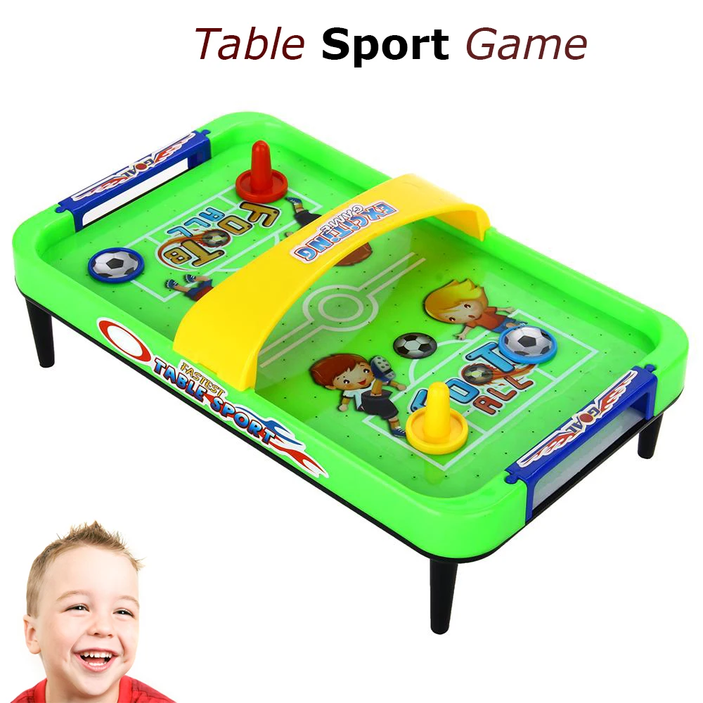 Battery Operated Mini Air Hockey Table Board Toy Kids Child Indoor