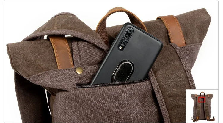 waxed canvas bag