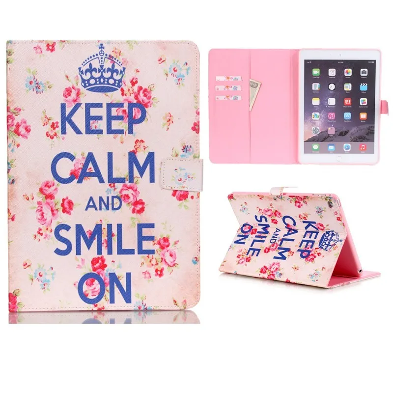 Case for iPad Air 2 PU Leather +Silicone Luxury Colorful Cute Tablet Stand Wallet Flip Cover Cases for iPad Air 2  iPad 6 9.7  (45)