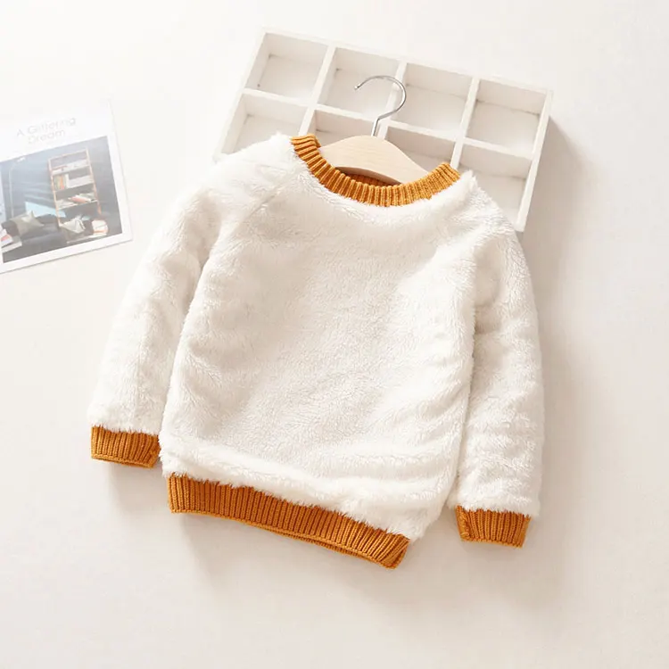 bebê inverno sólido pulôver outerwear suéteres